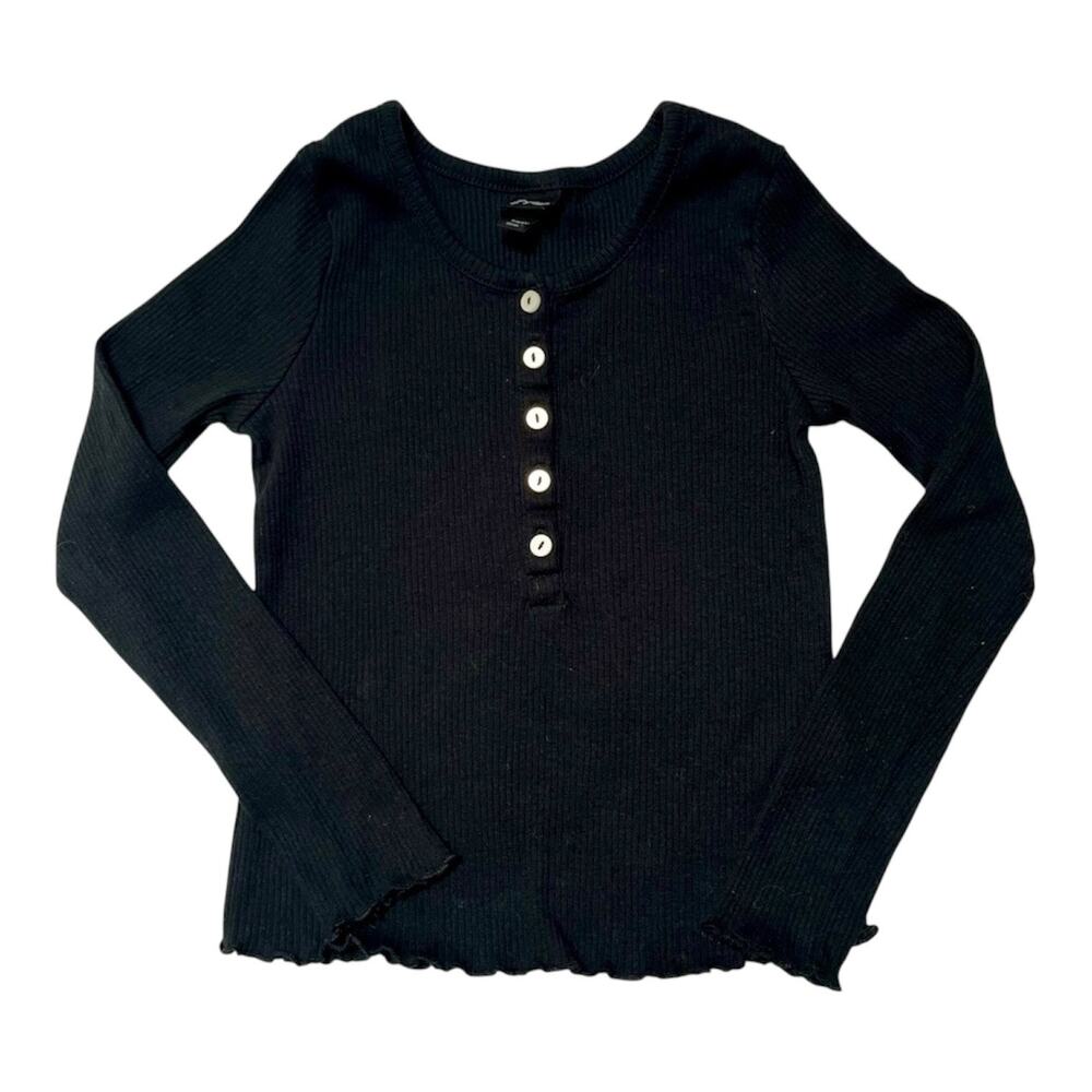Art Class Ribbed Henley Shirt Size S / 6